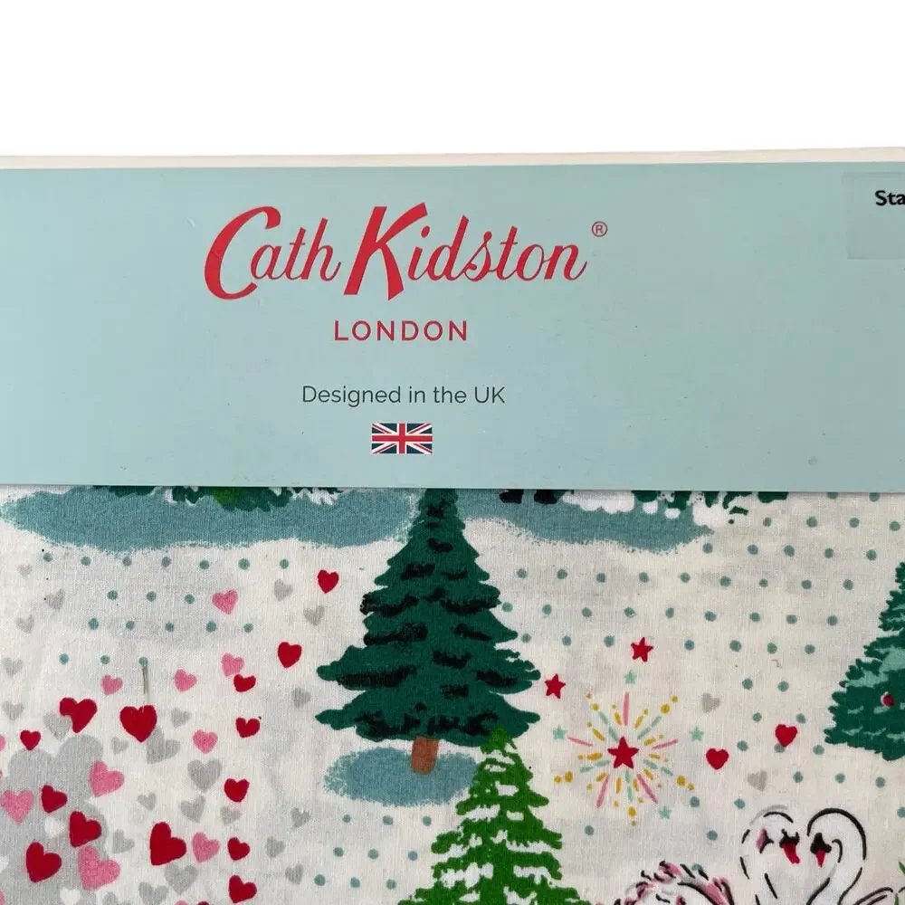 Cath Kidston London Shine Bright Christmas Holiday Standard Pillowcase Set NEW